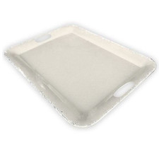 Rustic Melamine Tray Cream 46