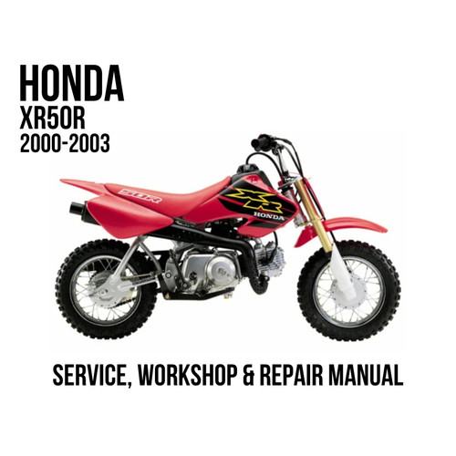 Honda xr50r 2000 - xr50r, service