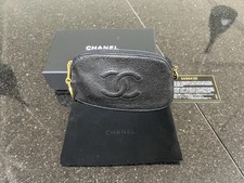 Chanel, Black Caviar Change Pouch 