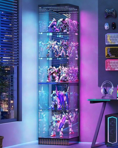 Corner glass display cabinet - corner,