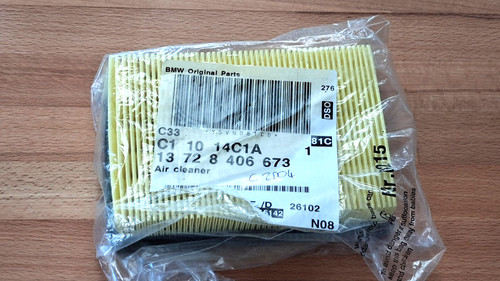 New genuine bmw air filter - new,