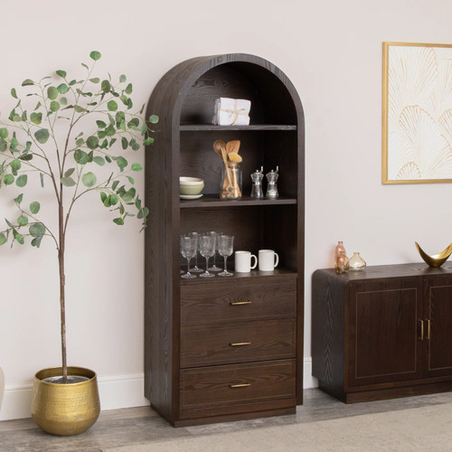 Large arched dark wood - large,