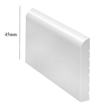 White 45mm wide bullnose - wide,