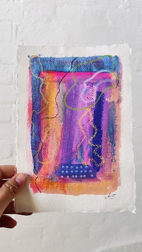 Original signed abstract mixed - original,