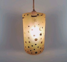Stars Astral Lampshade Yellow Reflects Stars Stylish Unusual Bedroom Present 