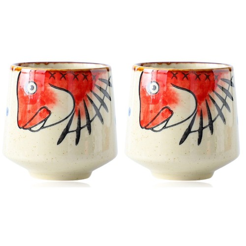 2pcs hand painted pattern - 2pcs,