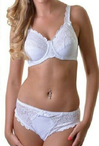 White underwired floral - white,