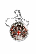 Templar Knight Shield Keychain
