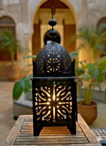Moroccan candle lantern - candle, x