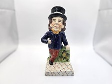 Antique man in top hat Staffordshire figure - Mad Hatter - Gladstone