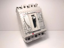 FEDERAL ELECTRIC SELECT 60A 3 pole mccb, circuit breaker, HEF3P60