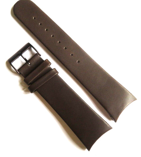 Watch strap leather - strap, brown