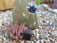 Handmade steel rose made by a