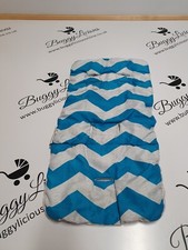 Mamas & Papas Stroller Pushchair Seat Liner Blue White