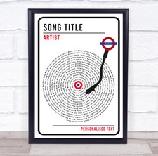 London Sign Style Vinyl Record