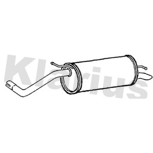 Exhaust rear back - box, vw