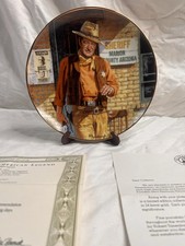 John Wayne collector plate by