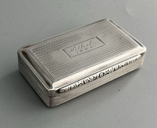 Antique silver snuff box - antique,