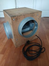 Large acoustic box fan for indoor hydroponics, 10" / 3,250m3