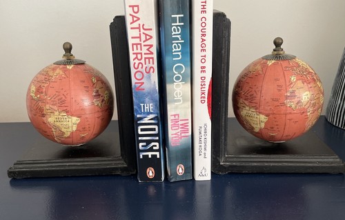 Globe bookends sepia - globe,