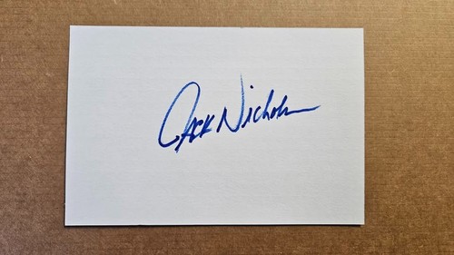 Jack nicholson signed 4x6 - signed,