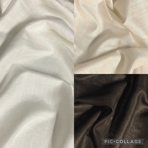 Premium plain soft voile - soft, linen