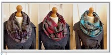 Warm Tartan Infinity Scarf