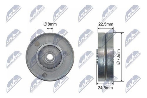 Belt deflection guide pulley - deflection,