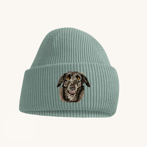 Scottish deerhound beanie hat - scottish,