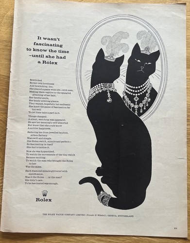 Rolex lucky black cat ad - lucky,