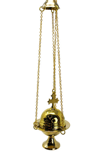 Polished brass hanging - polished,