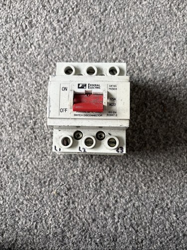 Federal electric 125a - electric, 3pole