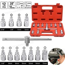 12x Drain Plug Key Socket Set