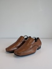 Memphis One Shoes Mens Loafers Slip On Shoes Leather Size UK 7 Brown