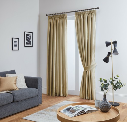 Faux silk curtains luxury - silk,