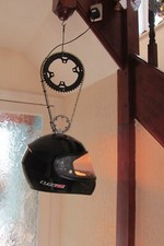 hanging light man cave motorcycle helmet light