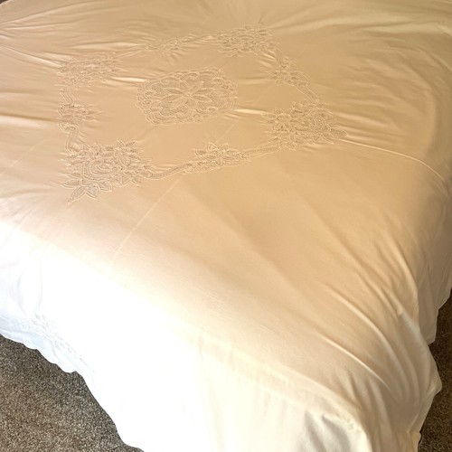 Battenburg lace duvet - battenburg,
