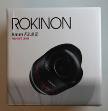 ROKINON (SAMYANG) 8mm F2.8 ll ED AS IF UMC FISHEYE LENS, - BLACK - FUJI X MOUNT