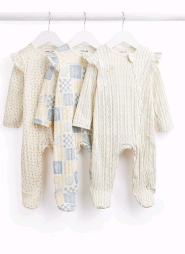 New baby girl 3m - 0-3m, ribbed