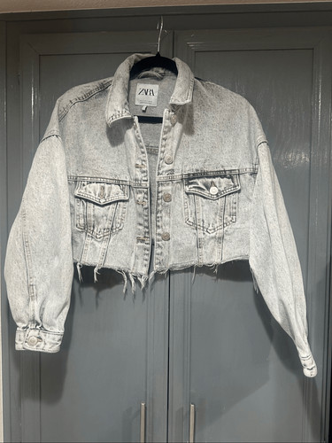 Zara cropped jean jacket - zara,