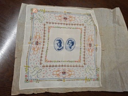 Vintage 1937 coronation silk - vintage,