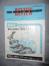 Farm Implement & Machinery Review Magazine - August 1962 - Great Read & Good Ads
