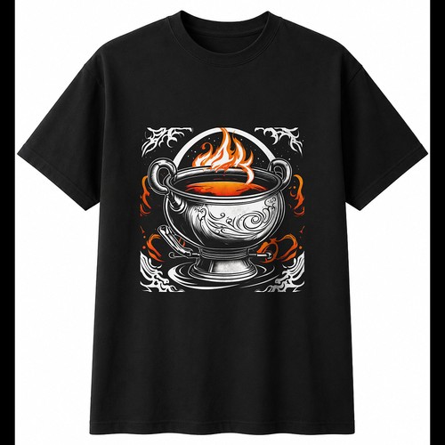 Cauldron tattoo gothic - gothic, mens