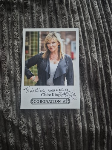 Coronation street signed photo - coronation,