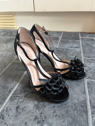 Faith black bar high heel - faith,