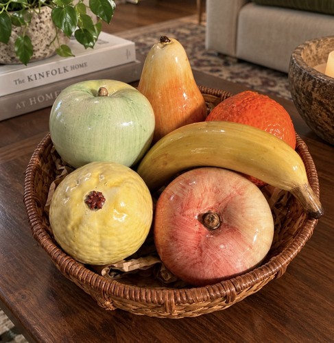 Vintage ceramic fruit - ceramic, set