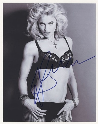 Madonna signed photograph - madonna,