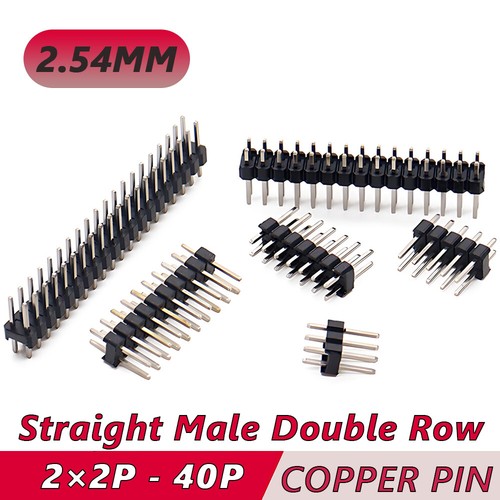 Male straight double row - male,