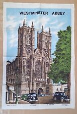 LAMONT Westminster Bridge VTG Linen Tea Towel by Samuel Lamont Made in Ireland
