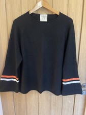 Jumper 1234 Black Cashmere Jumper - Size 4 (so UK 14/16), New RRP £169